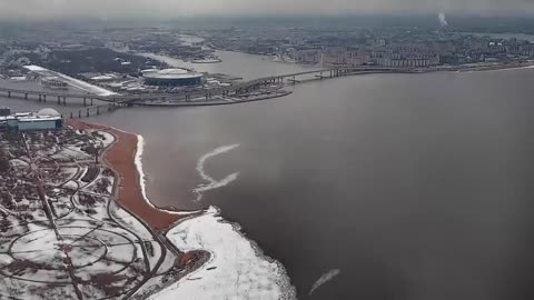 TimeLapse about how spring comes to Saint-Petersburg