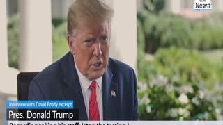POTUS talks about his statement, 'stop the testing'