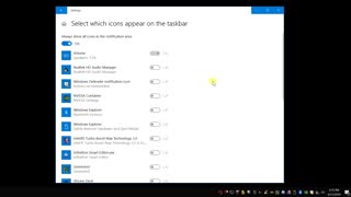 Always Show or Hide all icons in the notification area or TaskBar win10