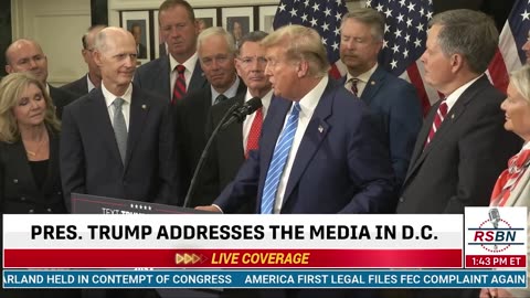 Trump Gives Remarks to the Press in D.C. [Full Speech]