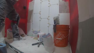 Tiling a Shower Wall Part 5
