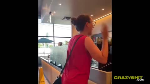 Crazy Woman at Starbucks