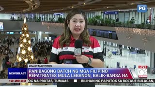 Panibagong batch ng mga Filipino repatriates mula Lebanon, balik-bansa na