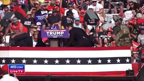 Trump Shots fired at the TRUMP rally in PA