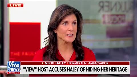 Nikki Haley Hits Back At Sunny Hostin Accusing Her Of Hiding Her Ethnicity