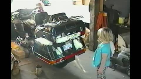 Toddlers Give Dad's Motorcycle A Brand New Paint Job