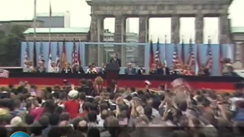 President Reagan Berlin Wall Speech at the Brandenburg Gate - June 12 1987