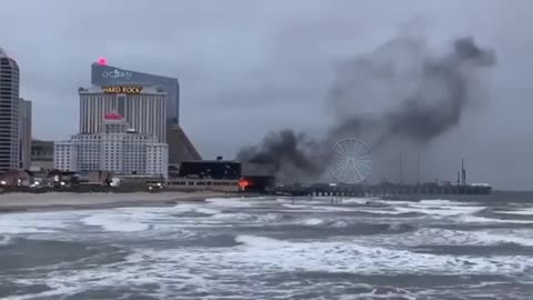 O calçadão de Atlantic City está pegando fogo