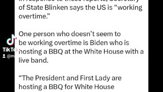 While Americans Are Hostage And Israel Is Under Attack Biden Has BBQ