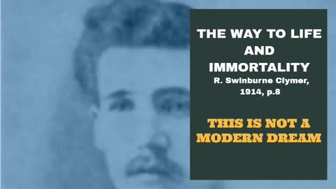 #3: THIS IS NOT A MODERN PROBLEM: The Way To Life And Immortality, Reuben Swinburne Clymer