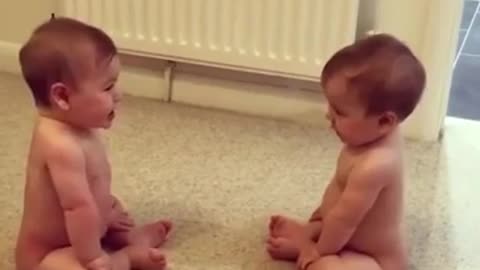 CONVERSATION BETWEEN TWO CUTE TWINS