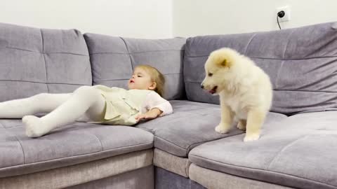 Cute_Baby_Meets_New_Puppy_For_the_First_Time