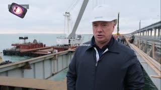 Crimean bridge is nearing completion by Russia