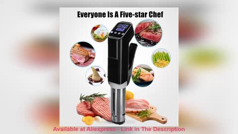 ❄️ IPX7 Waterproof Sous Vide Cooker 2000W Thermal Immersion Circulator Vacuum Slow Cooker with LCD
