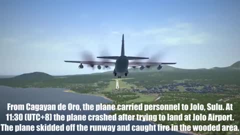 Philippine Air Force C130 Crash Jolo Airport
