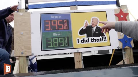 U.S. Trucker Convoy Activist's Meme on Biden Causing High Gas Prices Becomes Outdated in a Week