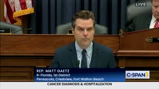 Matt Gaetz calls out the vax mandates for military members.