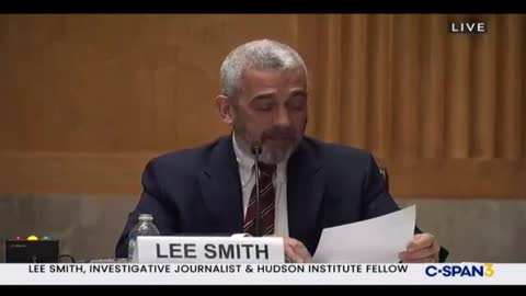 Lee Smith - Journalist (Political Left) - Opening Statement