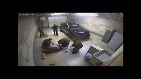 Viewer discretion advised! Woman in handcuffs gets knocked out by police!