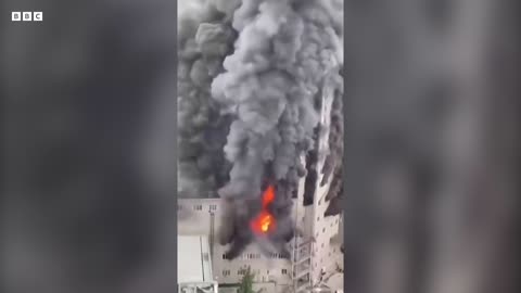 Watch: Huge fire engulfs 14-storey shopping centre in China