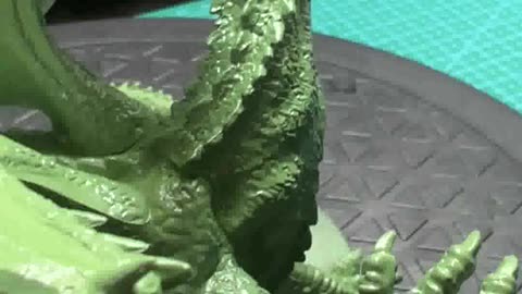 Gargantuan green dragon miniature only primed