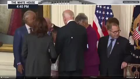 Painful video of Creeper in Chief creeping on George Floyd's daughter.