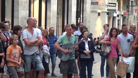 Bordeaux France Exploring a great City Brass Band Busking from Lion 2016