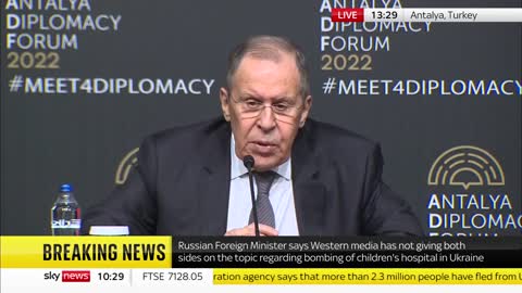 Russian Foreign Minister tells Sky News 'We will deal with Ukraine's future'