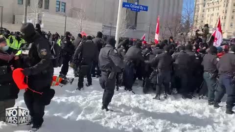 Woman Trampled By Police Horses As Canadians Respond To Trudeau’s Tyranny In Ottawa