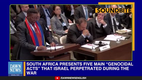 South Africa Presents Five-Point Argument Against Israel | Dawn News English
