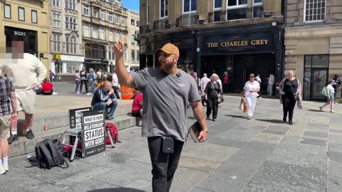 Street Preacher gets Stepped to! One Encounter with Jesus can change Everything!