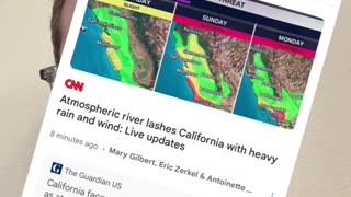 California catastrophic flooding as atmospheric river slams SoCal / Los Angeles area