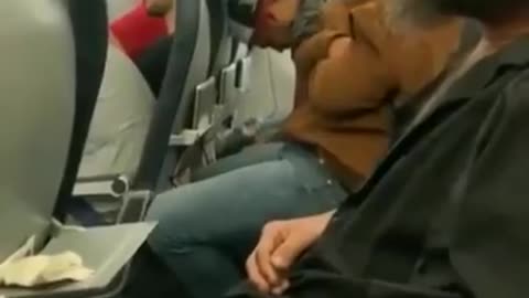 Dude forgets he’s on a plane and starts smoking a cigarette