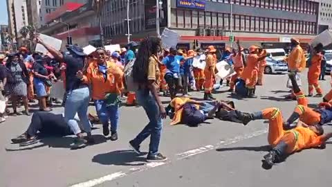 DSW workers protest in Durban CBD