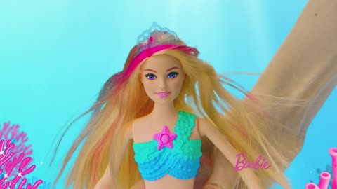 Barbie Dreamtopia Doll, Mermaid Toy with Water-Activated Light