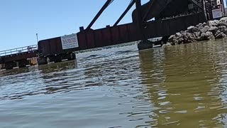 Sandusky Bay Bridge Lifts Up