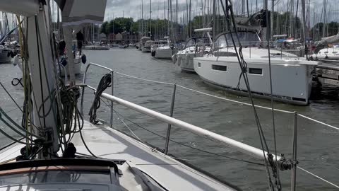 Sailing IJsselmeer Lelystad-Enkhuizen with Azuri, Dehler Optima 101 on 2022-08-27