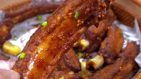 Roast pork ribs