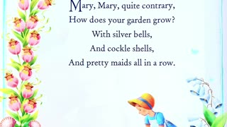 Mary's Rhyme Time Garden | Nursery Rhyme | Mary Mary quiet Contrary Song #nurseryrhyme