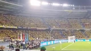 Fuera Petro en Barranquilla antes de Colombia 2-1 Brasil