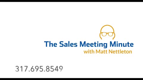 Sales Meeting Minute 09 Bad Sales Advice