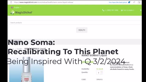 NANO SOMA: Recalibrating To This Planet 3/2/2024