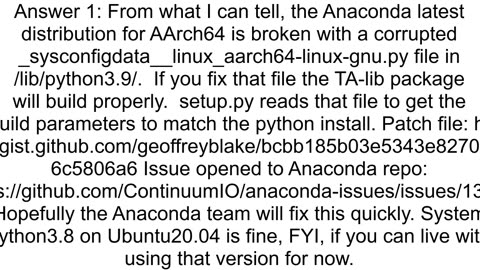 Python Can39t install TAlib in Oracle ARM64 VM ubuntu 2004