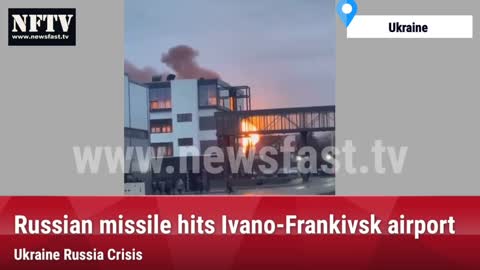 Ukraine Russia War | #Russian missile hits #IvanoFrankivsk airport #Ukraine