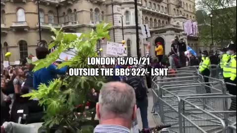 BBC Studios London Protesters Decend