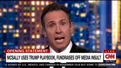 Chris Cuomo cries over McSally insulting Manu Raju