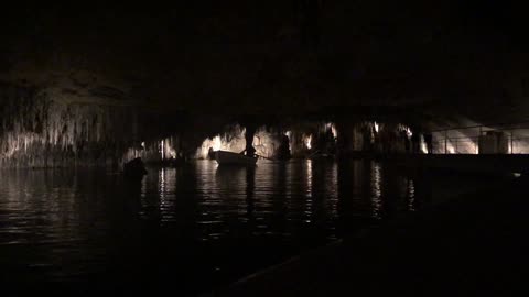 Cave with a lake