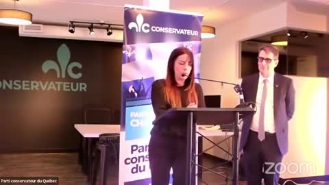 Anne Casabonne au parti conservateur du Chibec pour contré le Fascisme Nazibécois