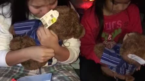 Kids Receive Special Teddy Bears