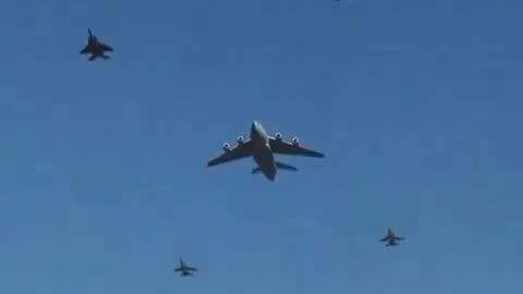 Flight Formation Before Bombing: A Display of American Air Power